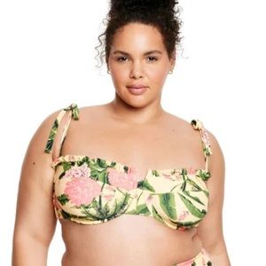 Plus Size Peony Underwire Bikini Top